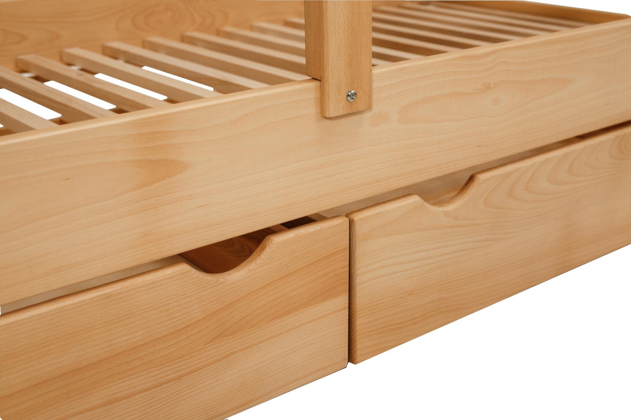 Ліжко підліткове Goydalka Aurora з шухлядою 190x80 см Натуральний - фото 3 Ліжко підліткове Goydalka Aurora з шухлядою 190x80 см Натуральний - фото 3