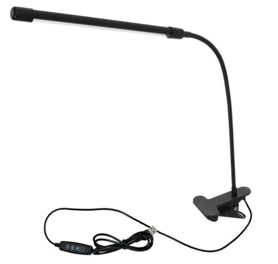 Фітолампа для рослин світлодіодна Plant Grow Light від USB на кліпсі/на 1 лампу Рожевий (MX-00009086)