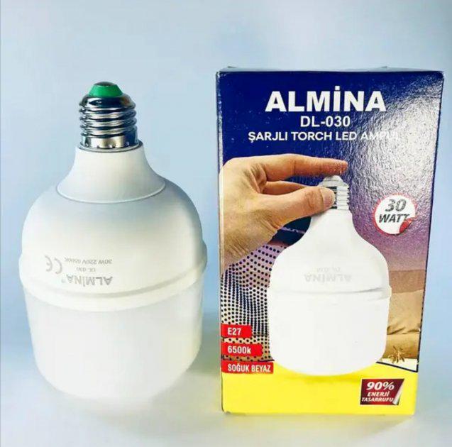 Лампа Almina 30W DL-030 світлодіодна перезарядна аварійна - фото 2