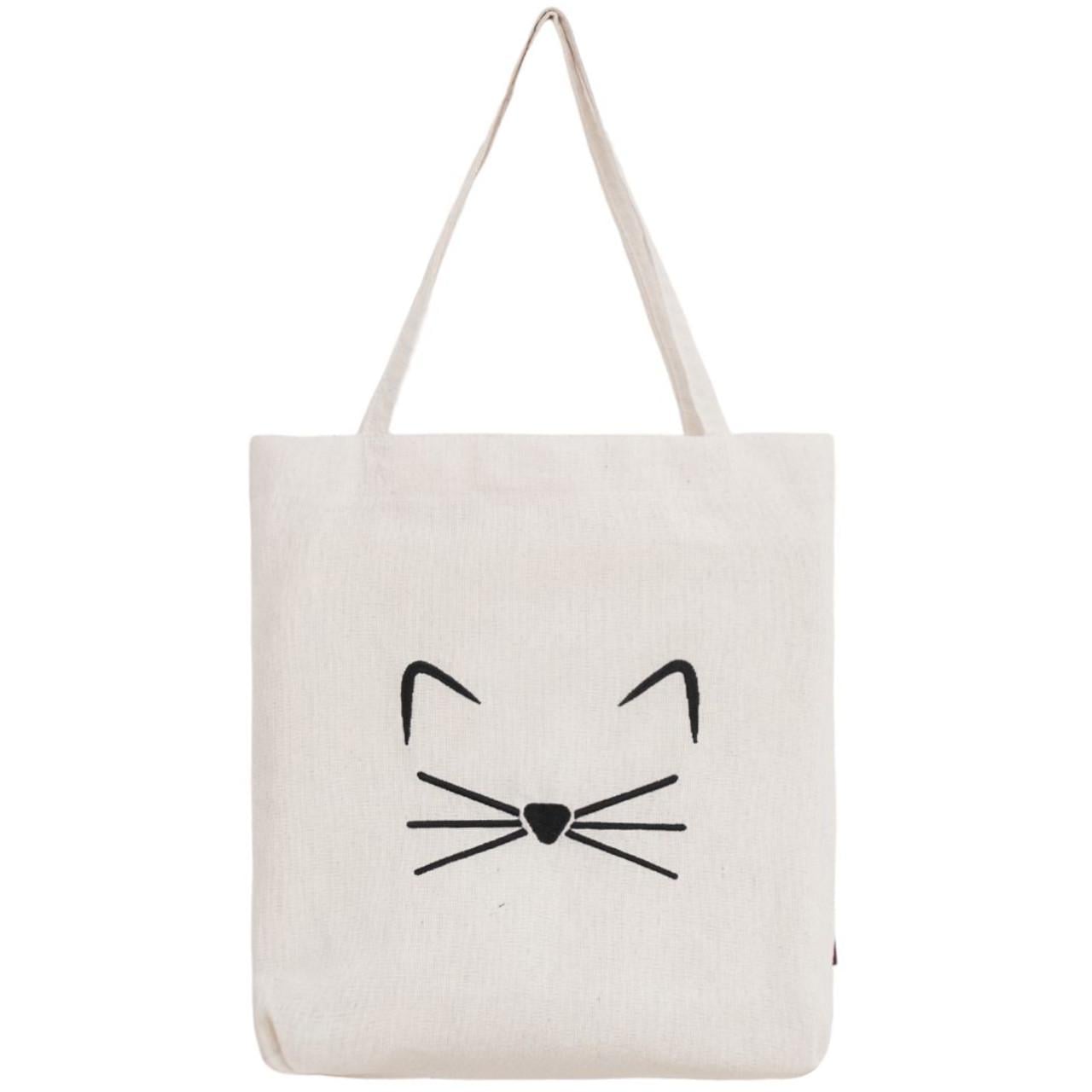Еко-сумка Мордочка кота Бежевый (1654254396)