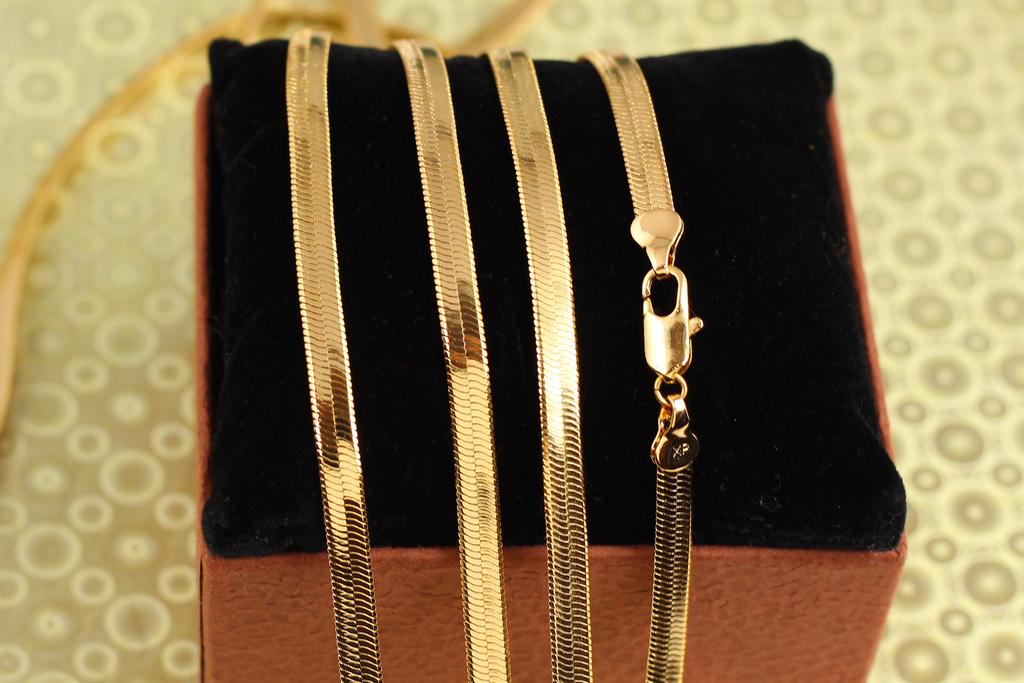 Цепь Xuping Jewelry Снейк 55 см 5 мм Золотистый