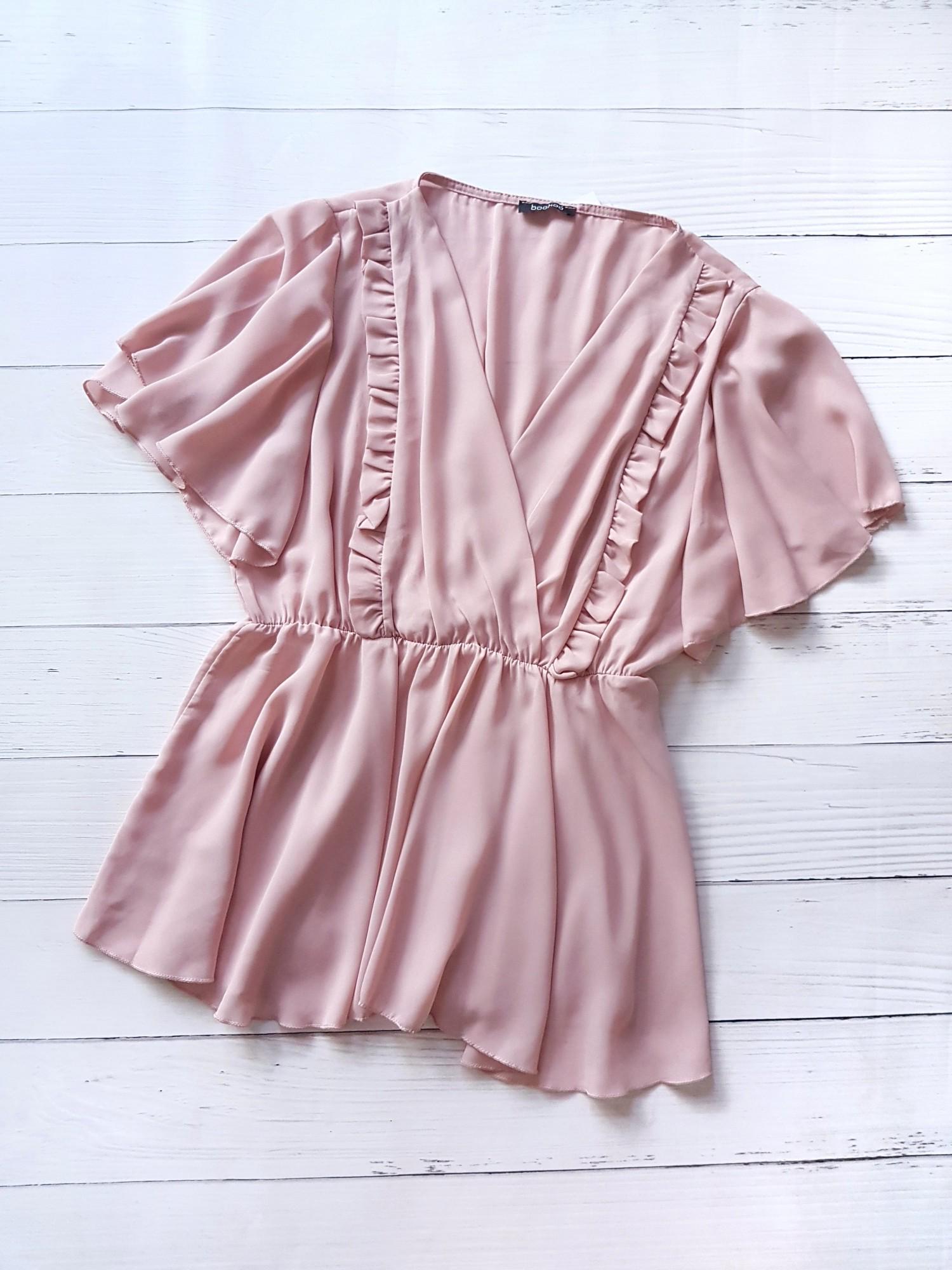 Блуза на запах Boohoo M Пыльная роза (10304/44) - фото 5 Блуза на запах Boohoo M Пыльная роза (10304/44) - фото 5