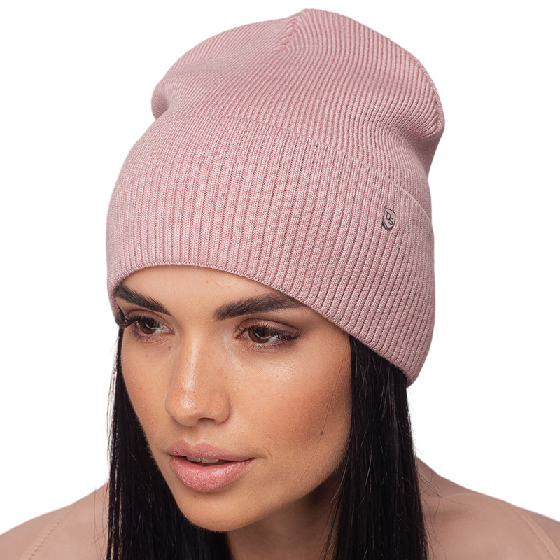 Шапка Leks ОРСА одинарная утепленная флисом на манжете One size Пудровый (123174)