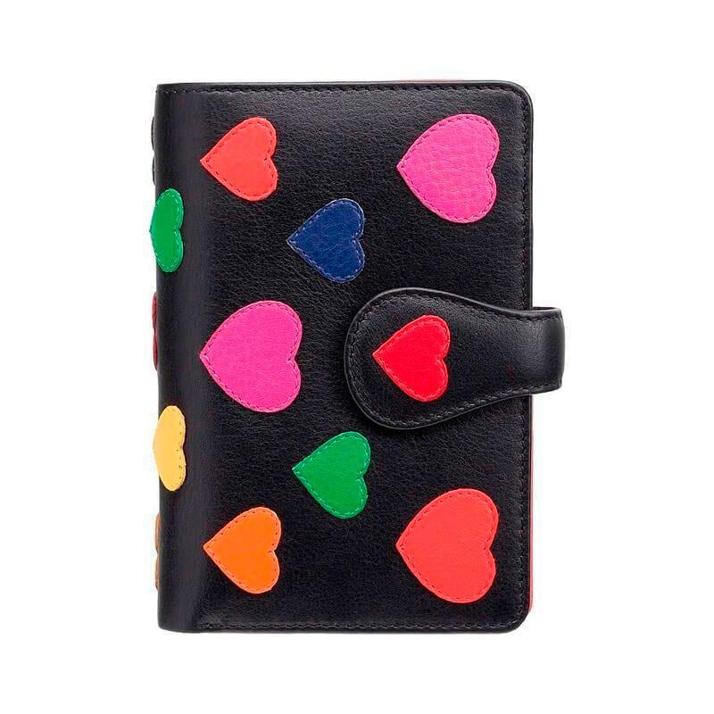Кошелек женский Visconti Crush кожаный Black/Multi Love (LV4 BK MULTI)