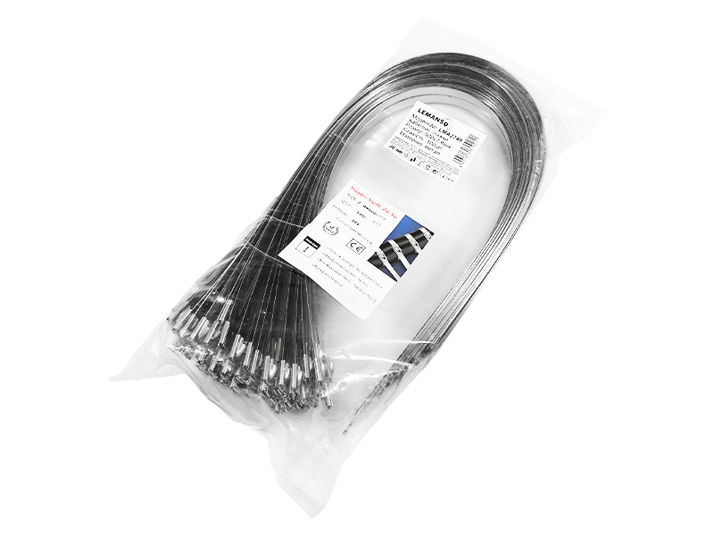 Стяжка кабельная металлическая Lemanso LMA2749 100 шт. 500x7,9 мм (8654)
