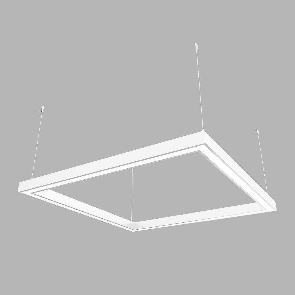 Светильник светодиодный X-LED дымчатый 80 Вт квадрат 440x440x43 мм Белый (LSNK-80dw)