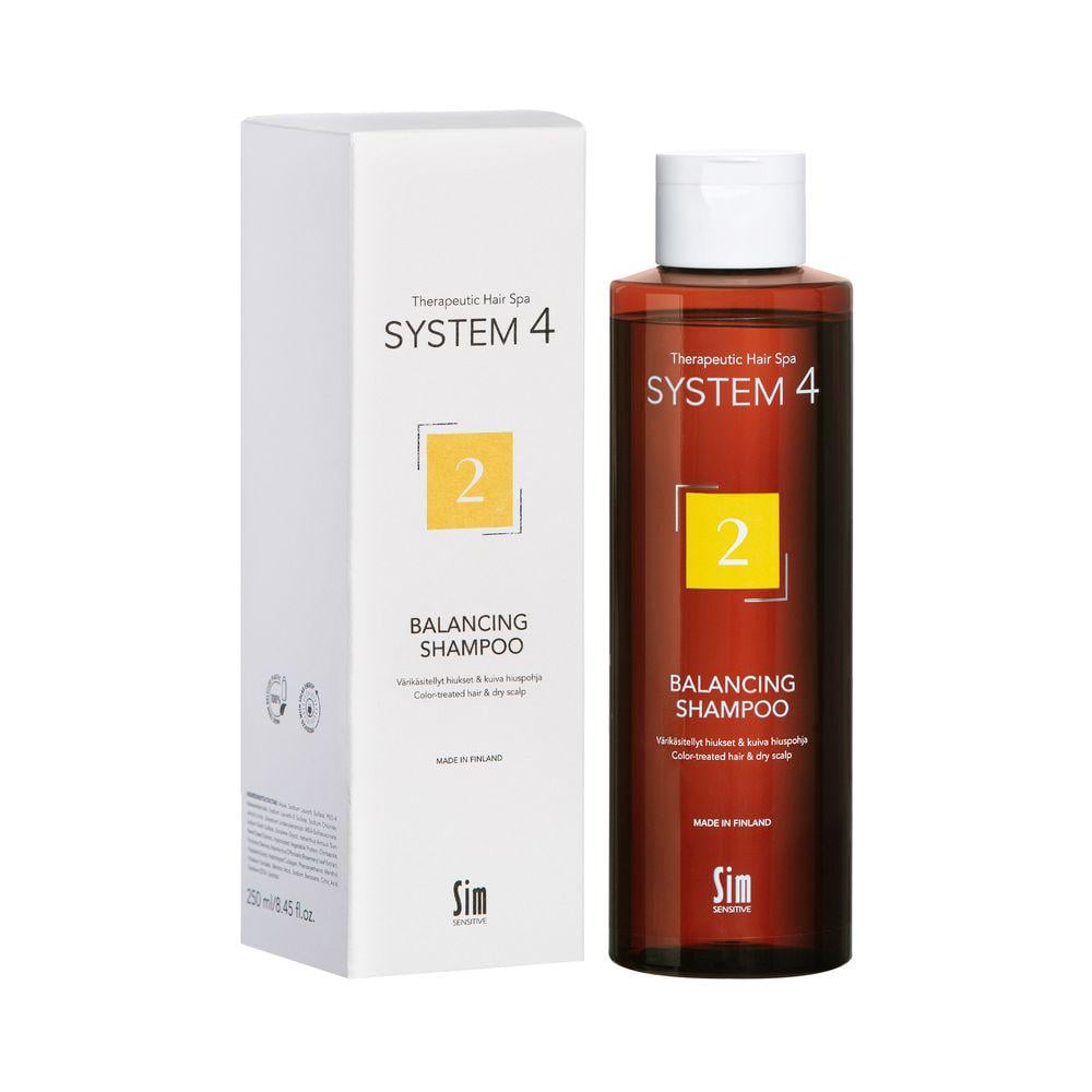 Шампунь Sim Sensitive №2 для сухих окрашенных и поврежденных волос System 4 2 Balancing Shampoo 250 мл