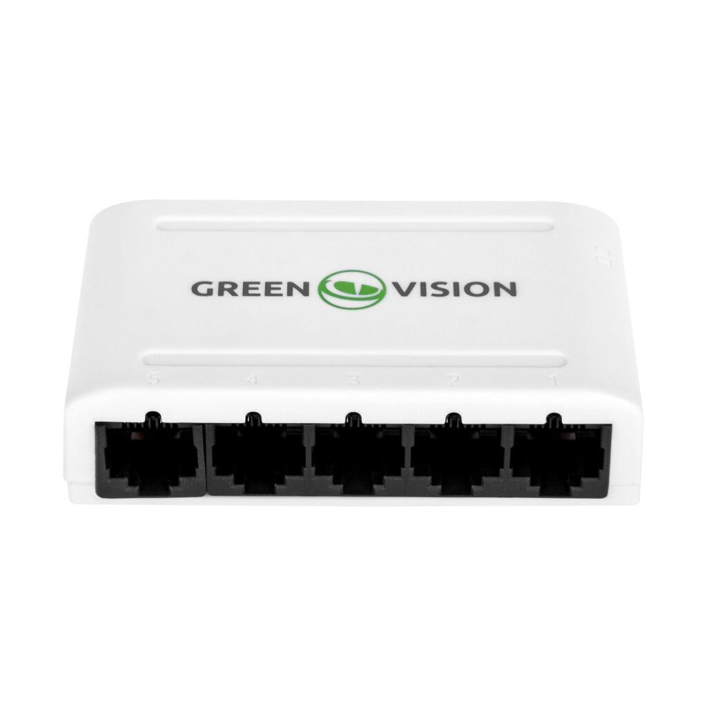 Коммутатор сетевой GreenVision GV-001-H-05P 5 портов 110-240V Белый (24998272)