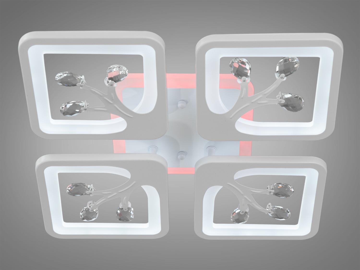 Люстра светодиодная 85W Белый (S8157/4WH LED 3color) - фото 3