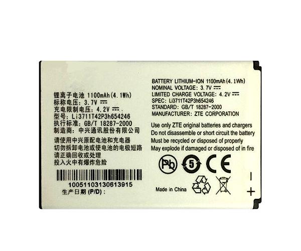 Батарея для ZTE Li3711T42P3H654246/Li3712T42P3H654246 AC30 1100 mAh