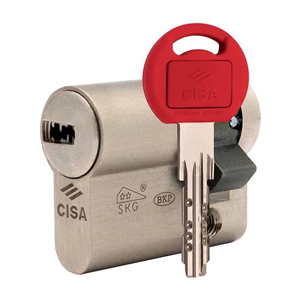 Цилиндр половинка Cisa Astral Tekno PRO 40 30x10 Никель матовый (39933)