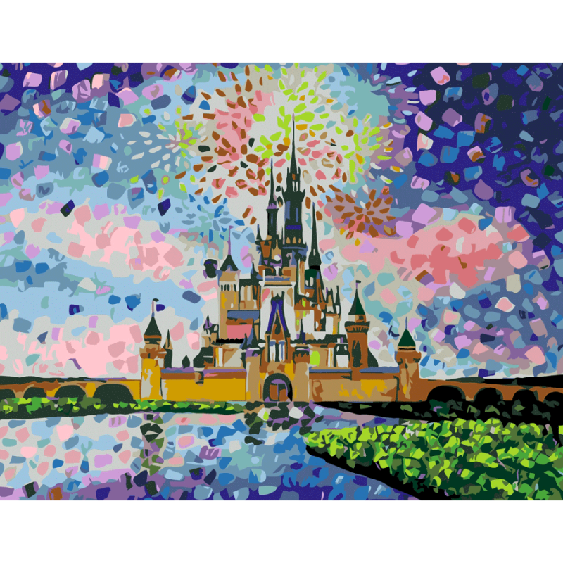 Картина за номерами ROSA Disney Castlе 35х45 см (Az1-4823098518822)