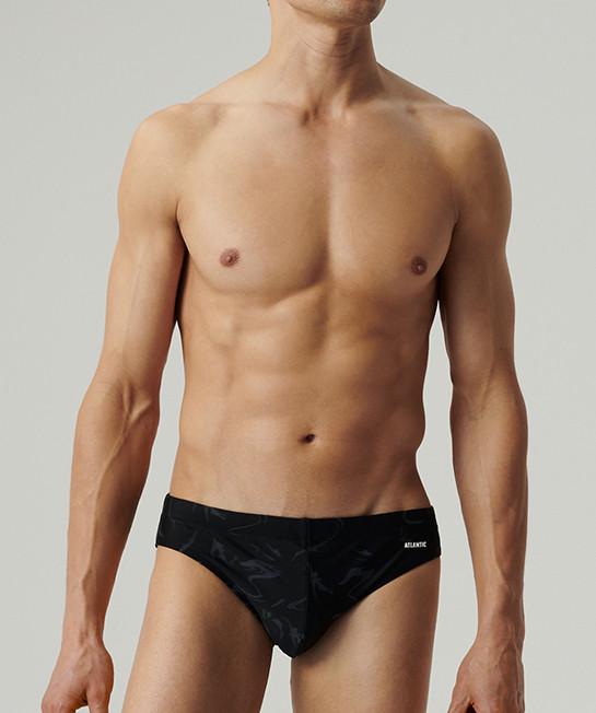 Плавки-брифи чоловічі Atlantic KMT-339 облягаючі анатомічного крою з низькою посадкою L Чорний/Графітовий (2602687241)