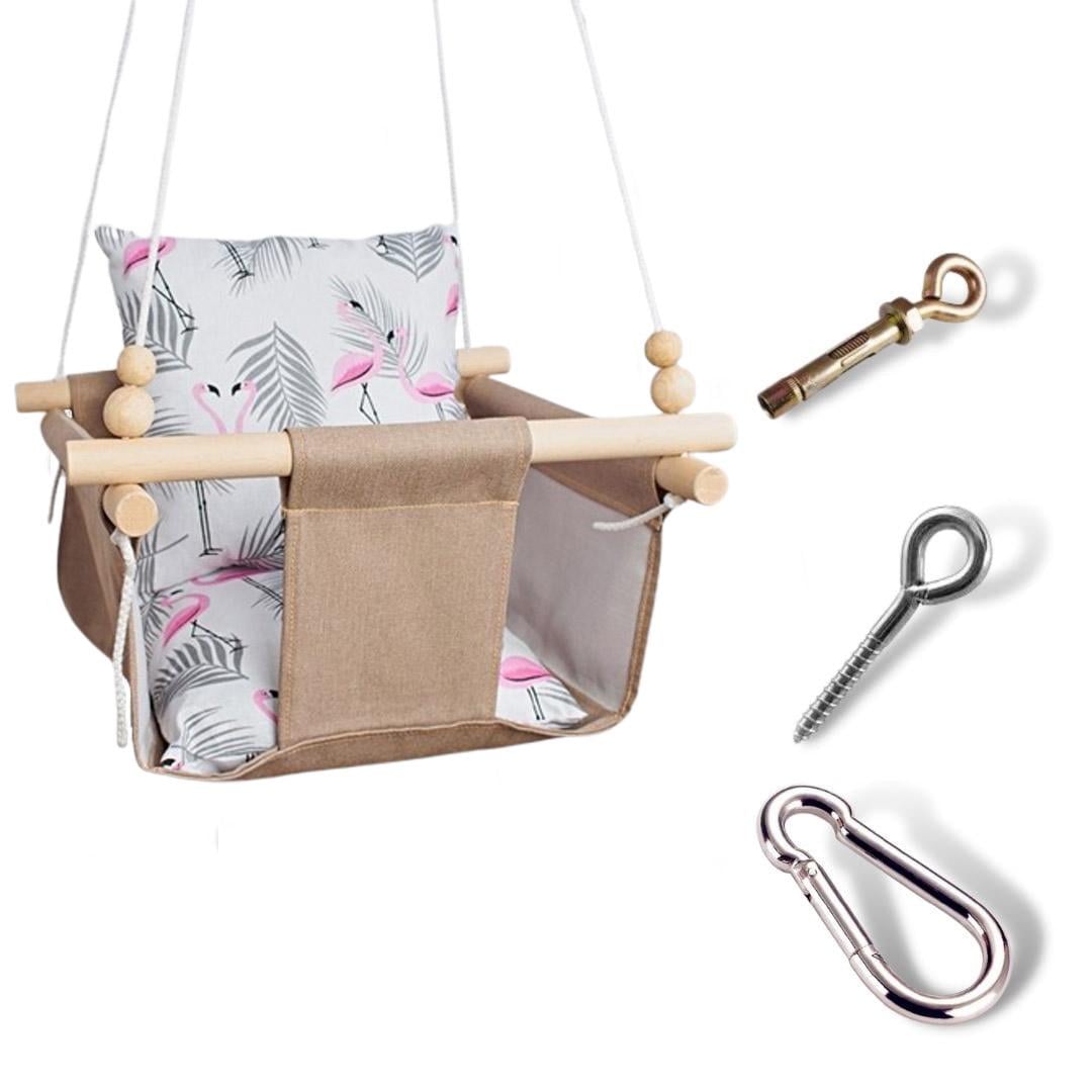 Дитяча гойдалка Infancy Фламінго Бежевий (9902810)