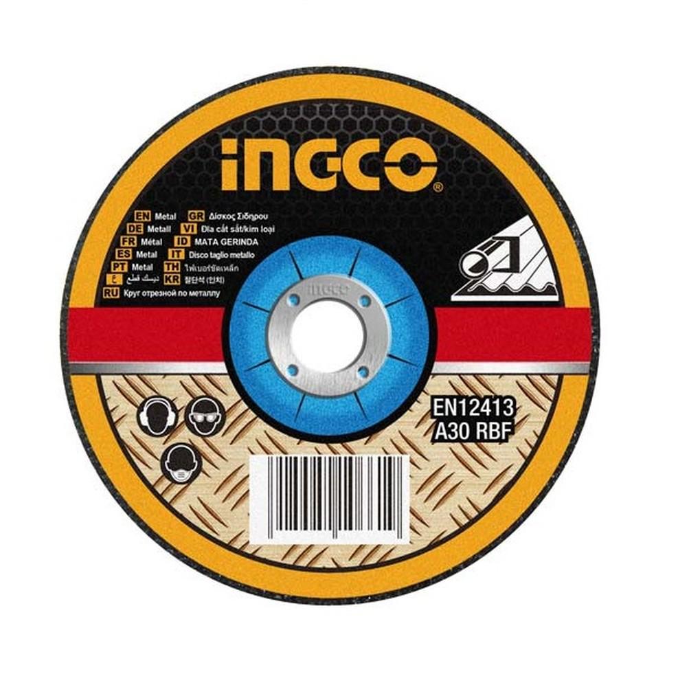 Диск шлифовальный по металлу INGCO абразивный 125х6x22,2 мм (MGD601251)