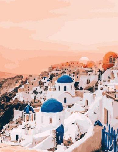 Картина за номерами Brushme Рожевий захід Санторіні 40x50 см (BK-GX26288) Картина за номерами Brushme Рожевий захід Санторіні 40x50 см (BK-GX26288)