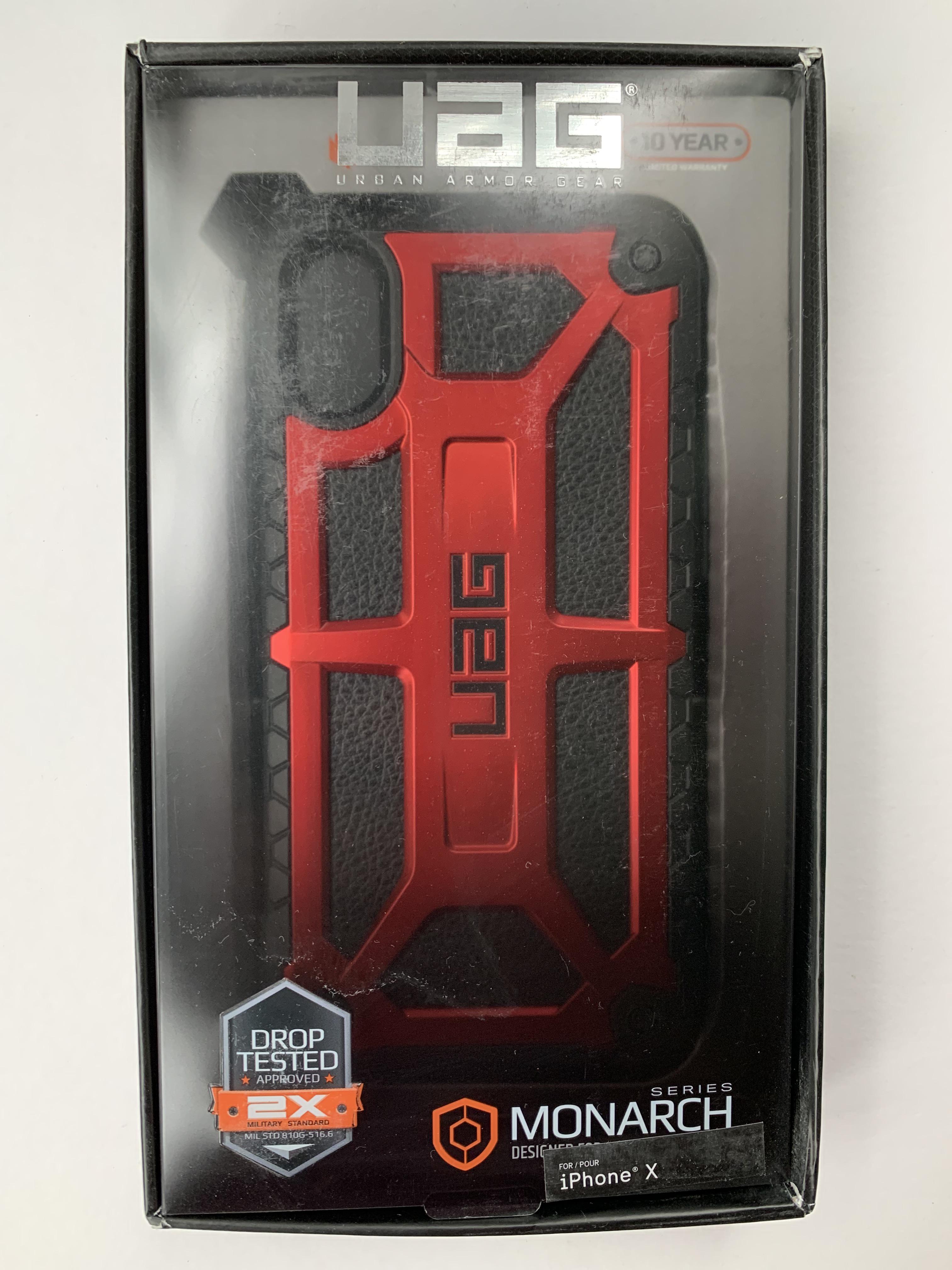 Чохол мілітарі протиударний UAG Monarch для Iphone X/XS Crimson - фото 8