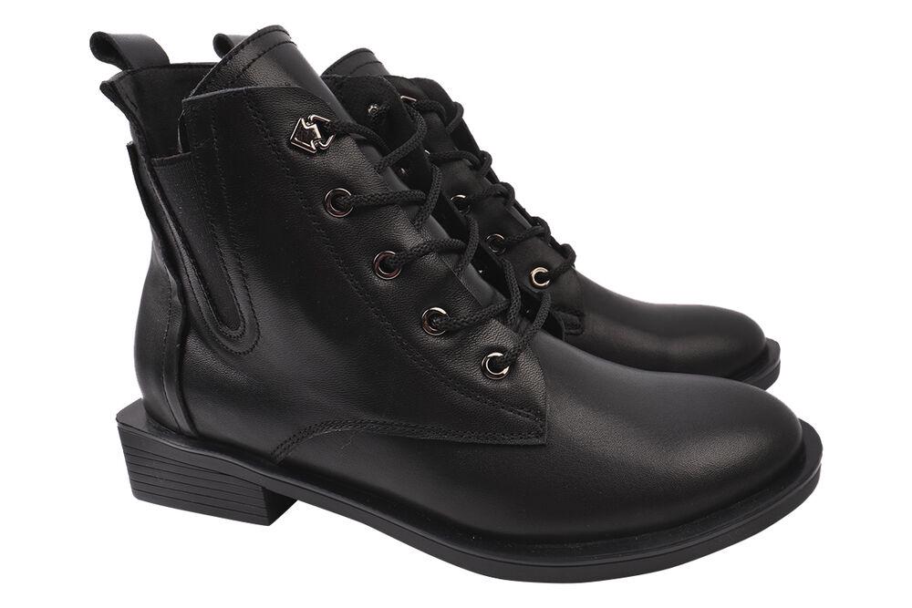 Ботинки женские Lady-Lux из кожи на низком ходу р. 40 Черный (3-20DHC)