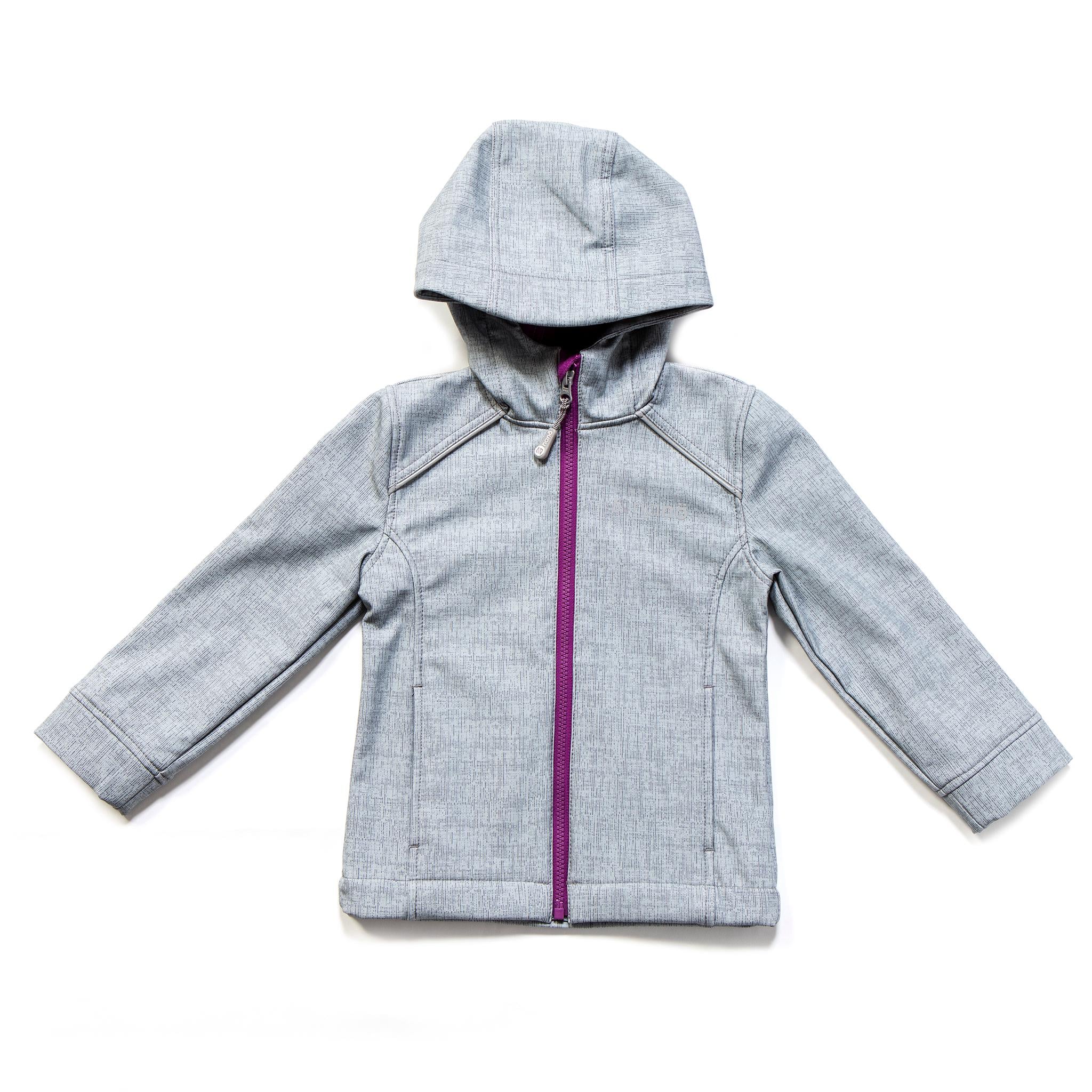 Куртка детская демисезонная Nano F17M1400 для девочки SOFTSHELL 120-130 см Светло-серый (F17M1400-LightGreyMix-7)