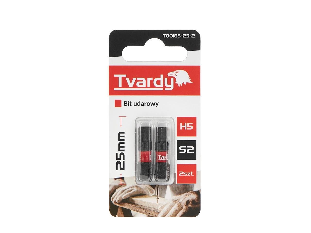Біта удана Tvardy Hex H5 x 25 мм (T00185-25-2) Біта удана Tvardy Hex H5 x 25 мм (T00185-25-2)