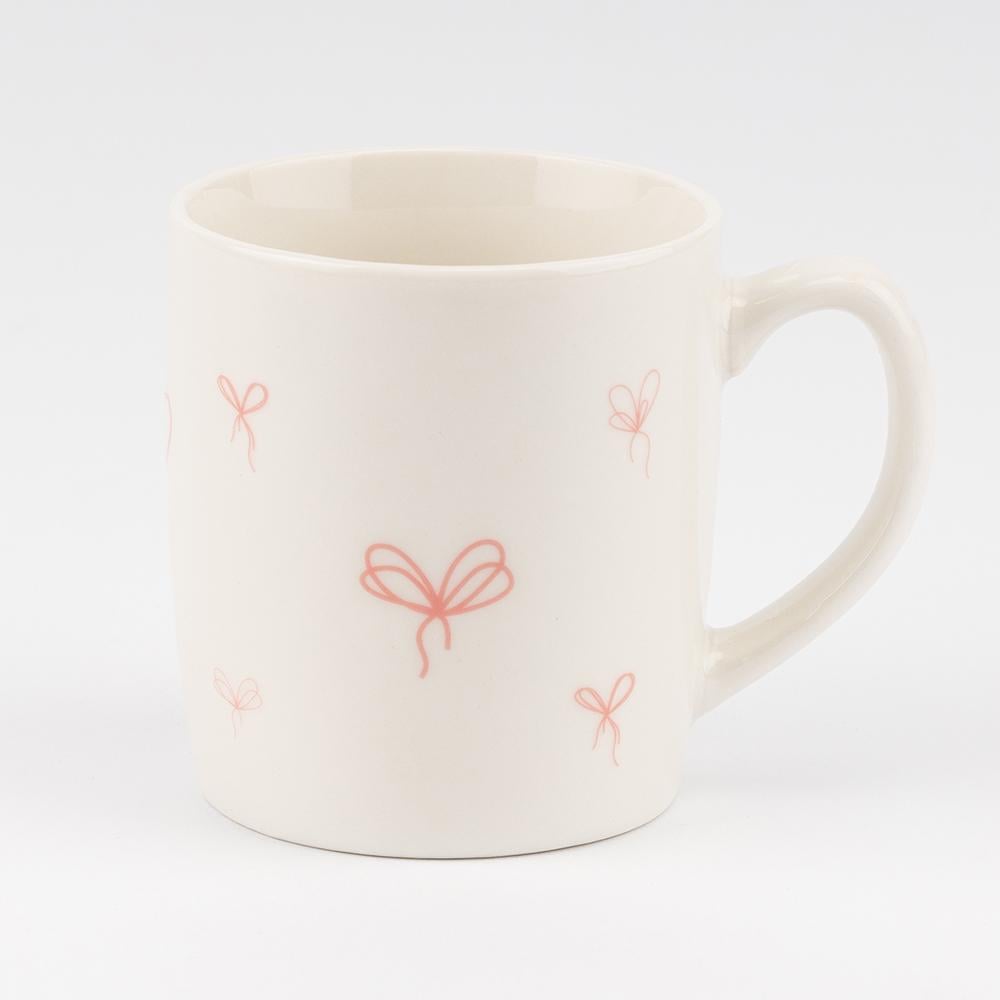 Чашка з ложечкою Рожеві бантики 200 мл (9250-010) - фото 1 Чашка з ложечкою Рожеві бантики 200 мл (9250-010) - фото 1