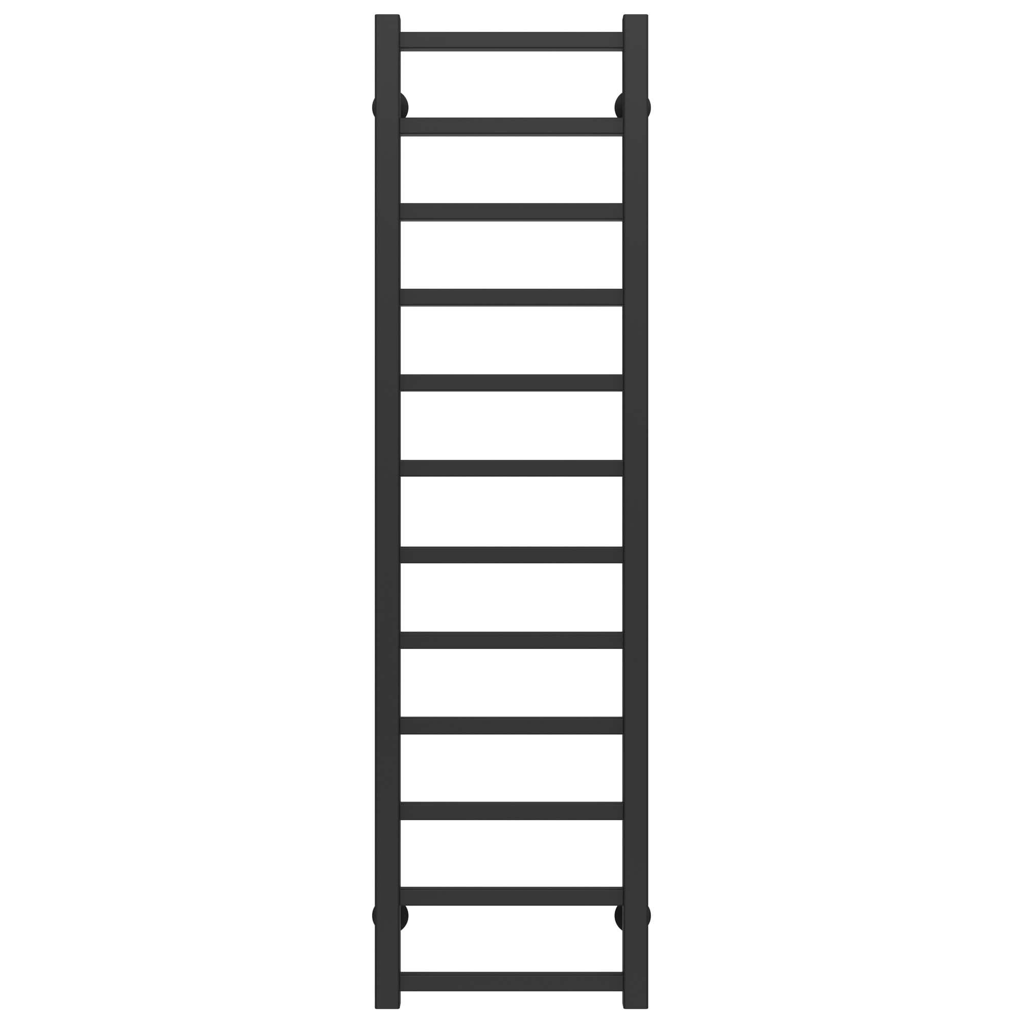 Полотенцесушитель водяной Deffi Forest П12 боковое правое подключение нержавеющая сталь 200х1200 мм Черный (A.FR.120.20.12.BC)