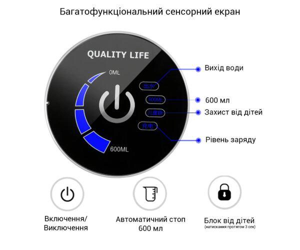 Помпа для воды электрическая с защитой от детей VIO E12-DS Gold (9814) - фото 3 Помпа для воды электрическая с защитой от детей VIO E12-DS Gold (9814) - фото 3