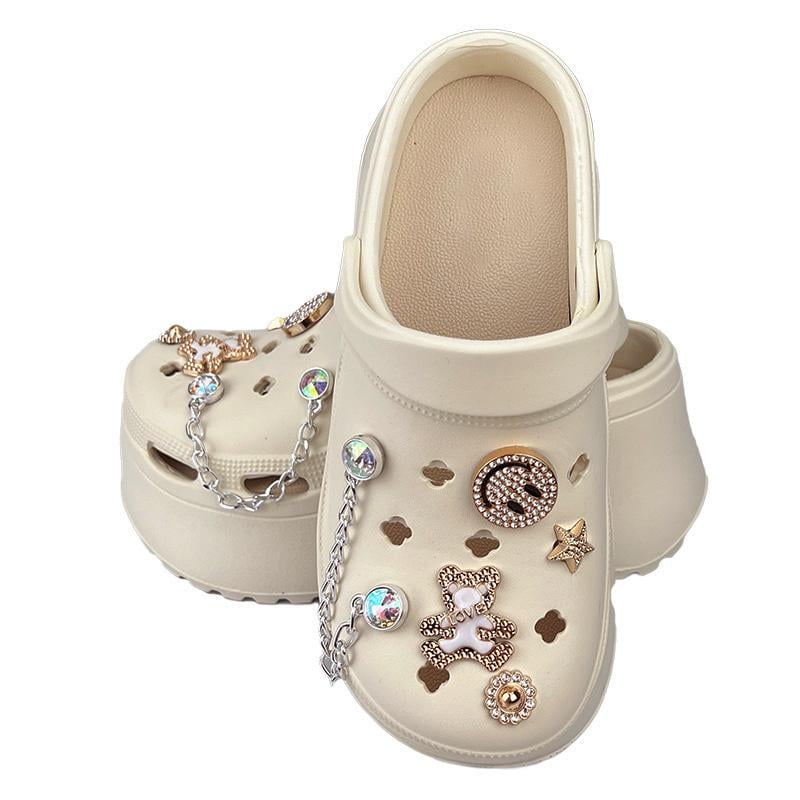 Сабо женские на платформе с джибитсами 10833-3 p. 36 23 см Бежевый