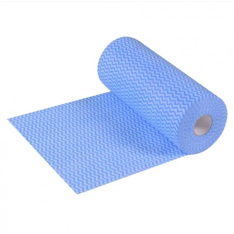 Салфетки Aquasoft спанлейс с перфорацией 50 шт. в рулоне 25х30 см Голубая волна (015023) - фото 3