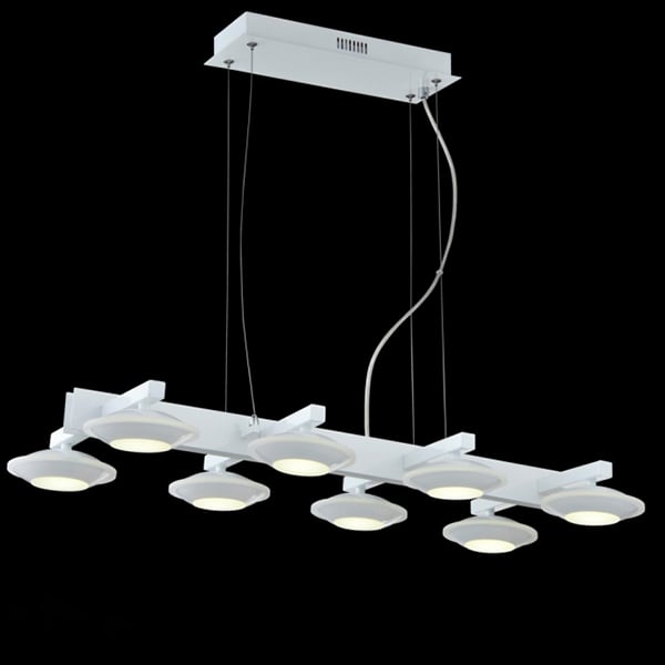 Люстра подвес Flora на 8 ламп Белый (OK026/8)