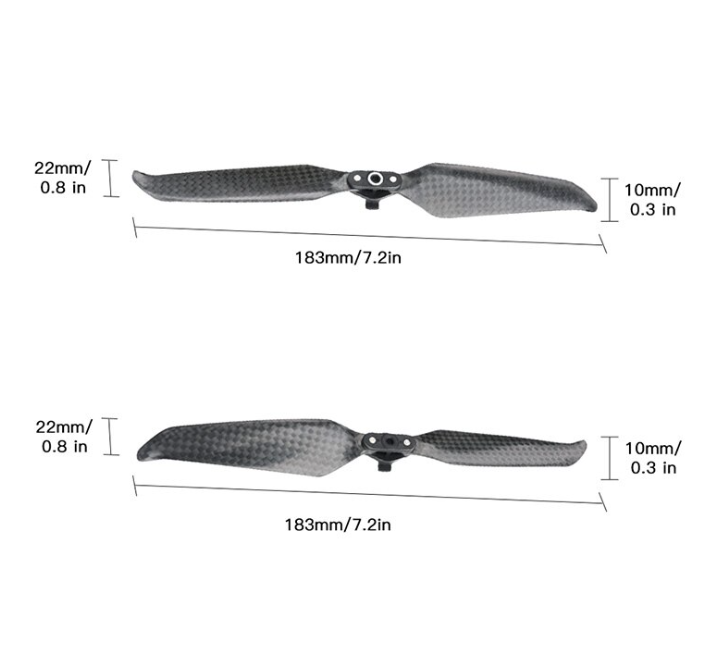 Пропелери карбонові низькошумні для дрону DJI Mavic Air 2/DJI AIR 2S складні лопаті - фото 10