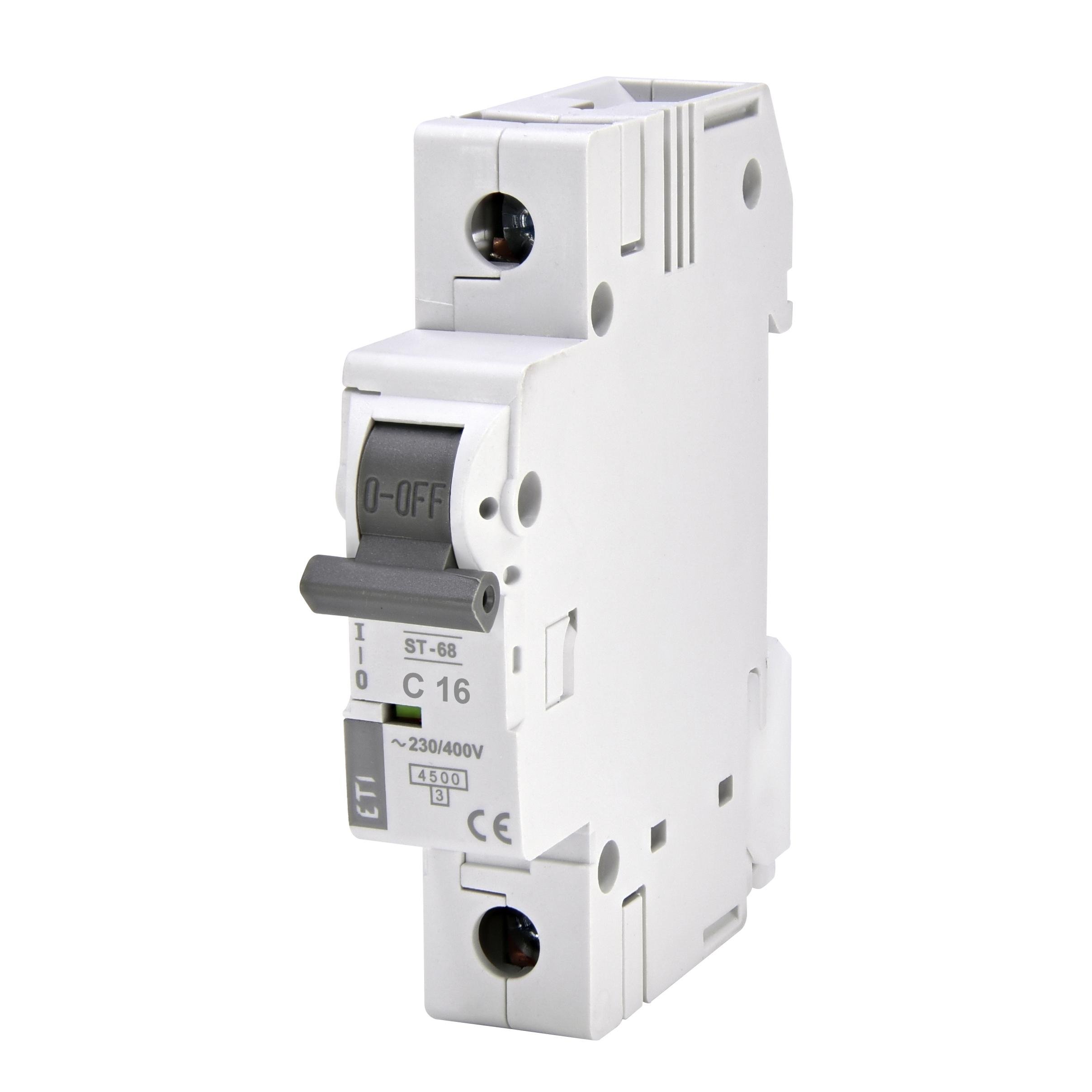 Автоматичний вимикач ETI ST-68 1P 16A C 4,5 kA 2181316