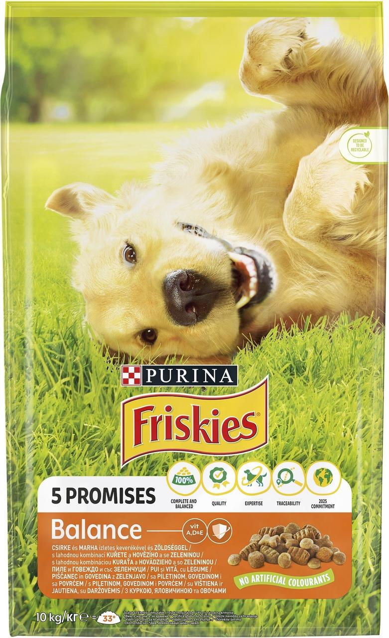 Сухой корм Purina Friskies Balance для собак с курицей и овощами 10 кг (2295849967)