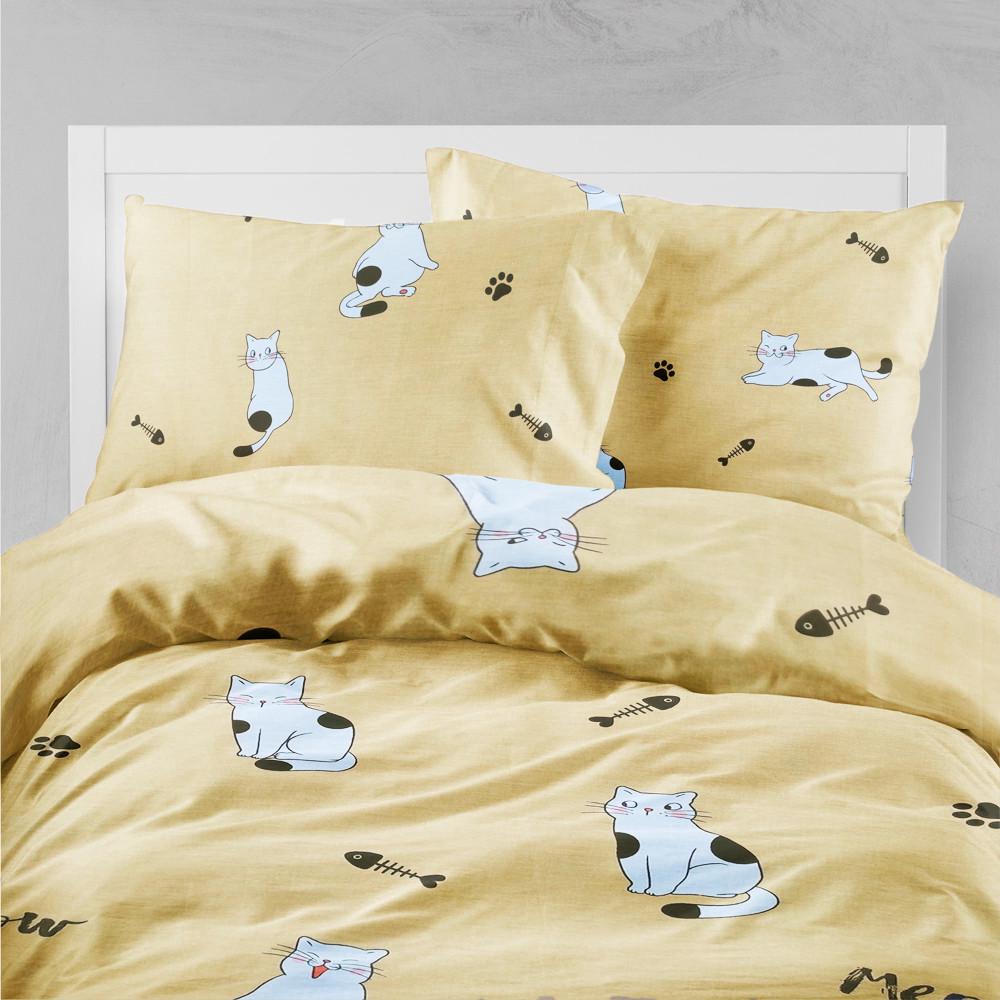 Комплект постельного белья LoveYouHome бязь gold Коты 1 полуторный 150x215 см (7143)
