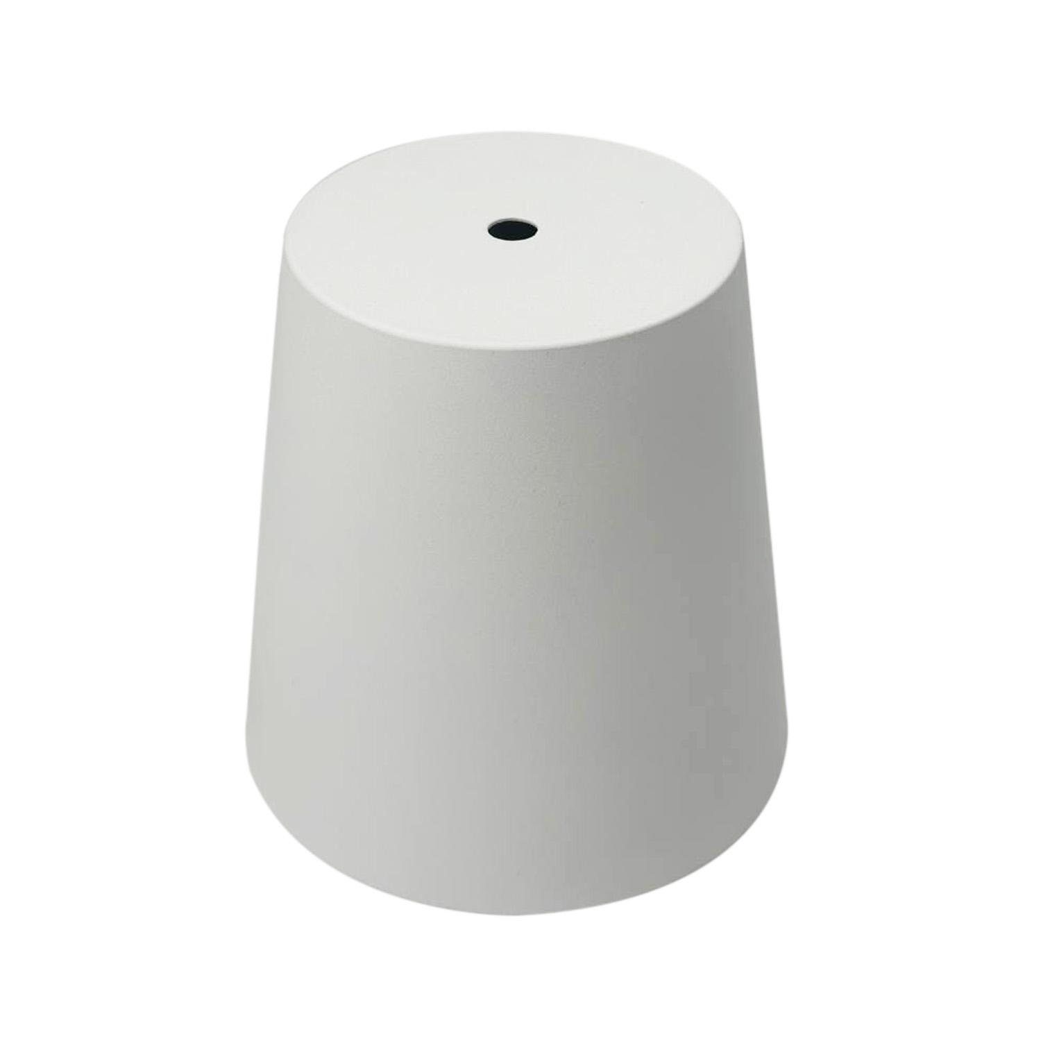 Абажур в скандинавському стилі металевий Білий