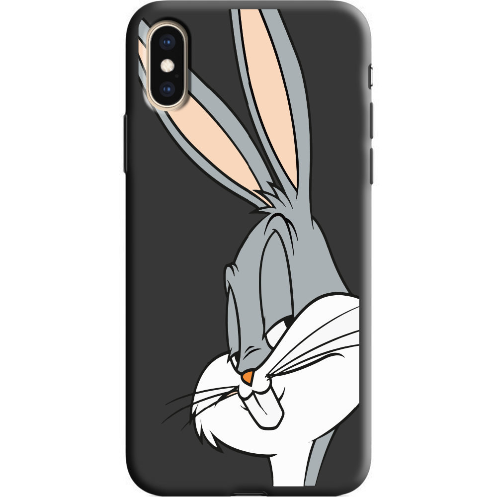 Чохол Boxface iPhone XS Lucky Rabbit Чорний силікон (35413-bk81-38046)