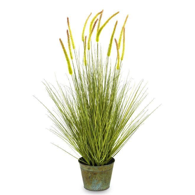 Искусственное растение в металлическом кашпо Flora 107 см (34184)