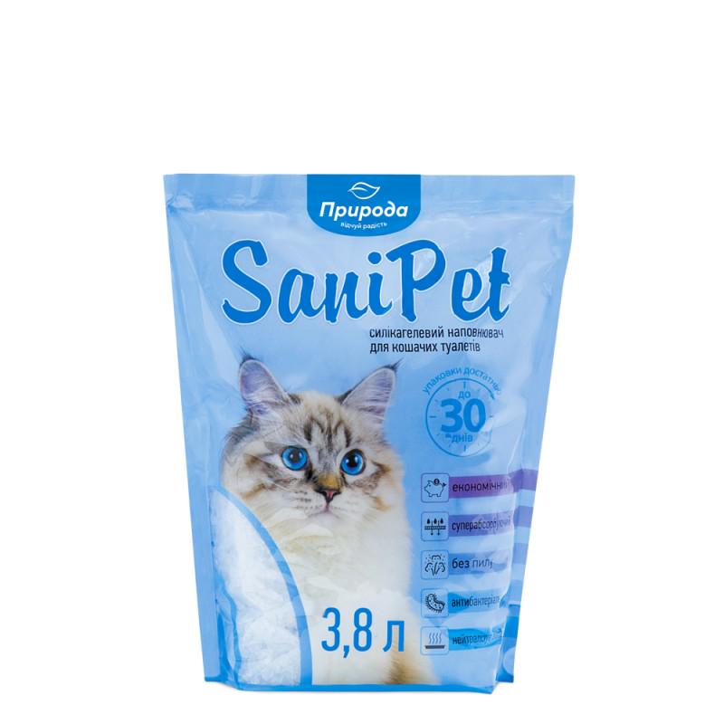 Наполнитель силикагелевый для кошек Природа Sani Pet 3,8 л (PR240266)