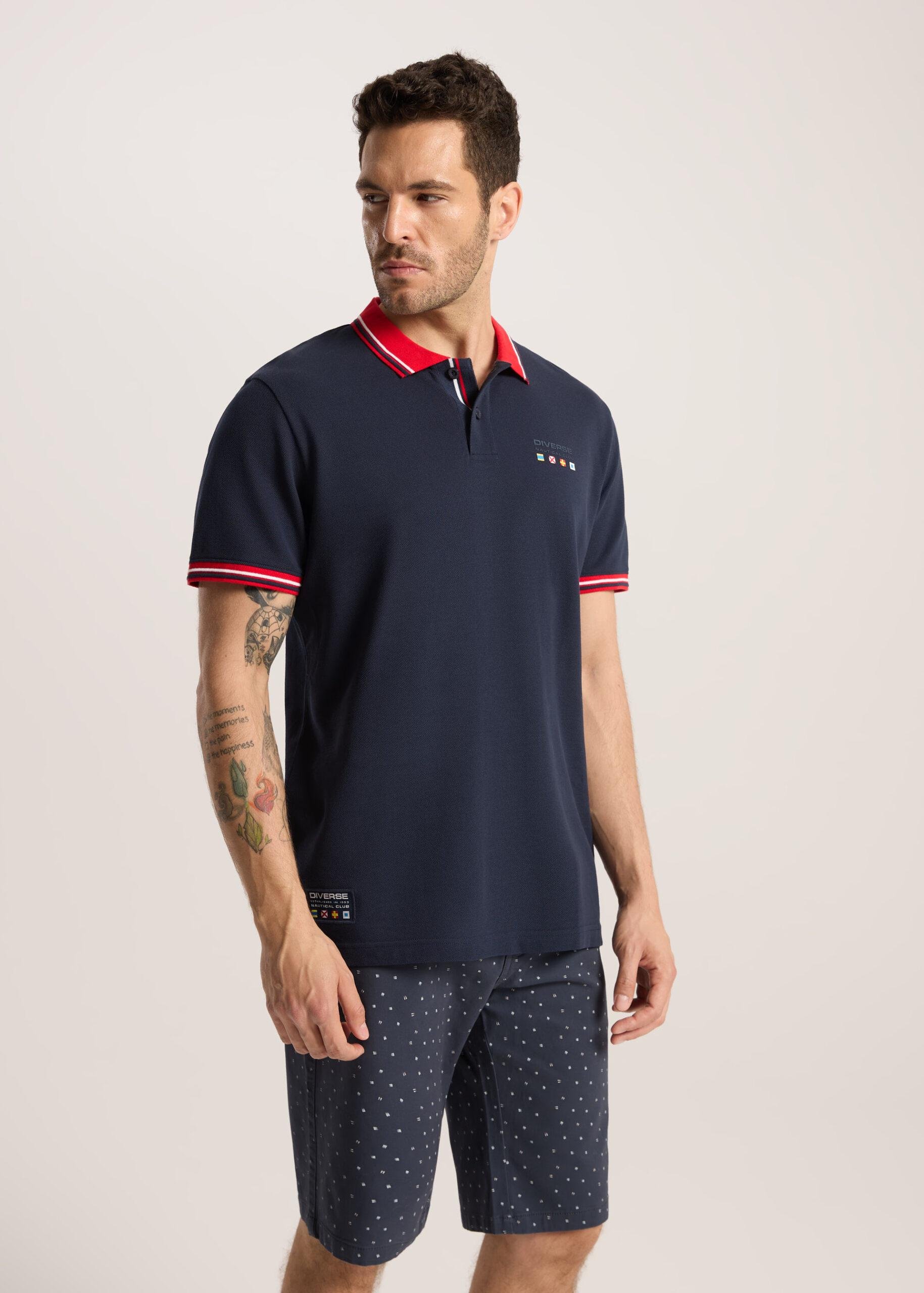 Поло мужское Diverse COASTER 2XL Синий (5905384144119)