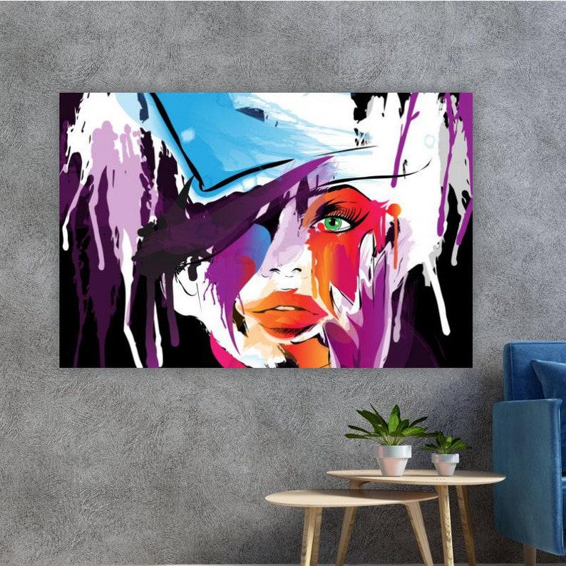 Картина на холсте KIL Art Модная девушка абстракция 122x81 см (117)