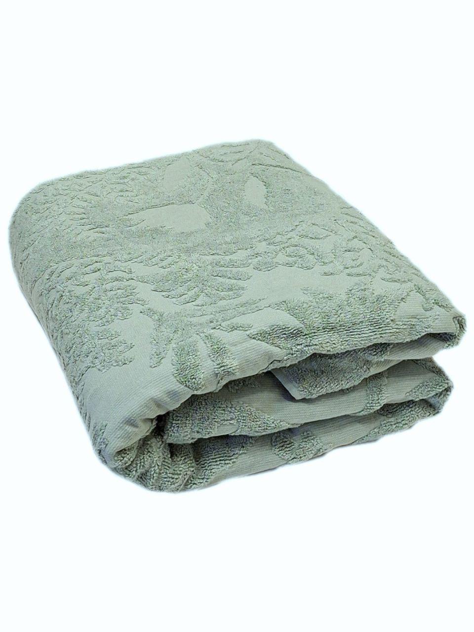 Простыня махровая Parisa Home 150x200 см Зеленый (1226)