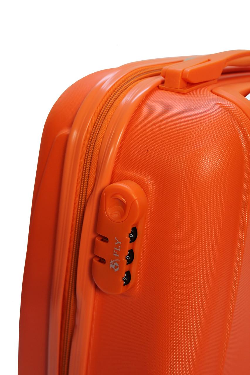 Чемодан пластиковый Fly 310 XS мини ручная кладь на 4 колесах Оранжевый (CEKRBFL310XM4ORA) - фото 3