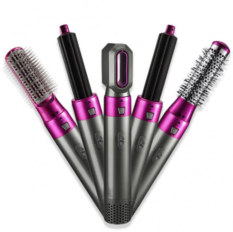 Фен-щетка стайлер EM Hot Air Styler 5в1 Серый (307) - фото 6 Фен-щетка стайлер EM Hot Air Styler 5в1 Серый (307) - фото 6