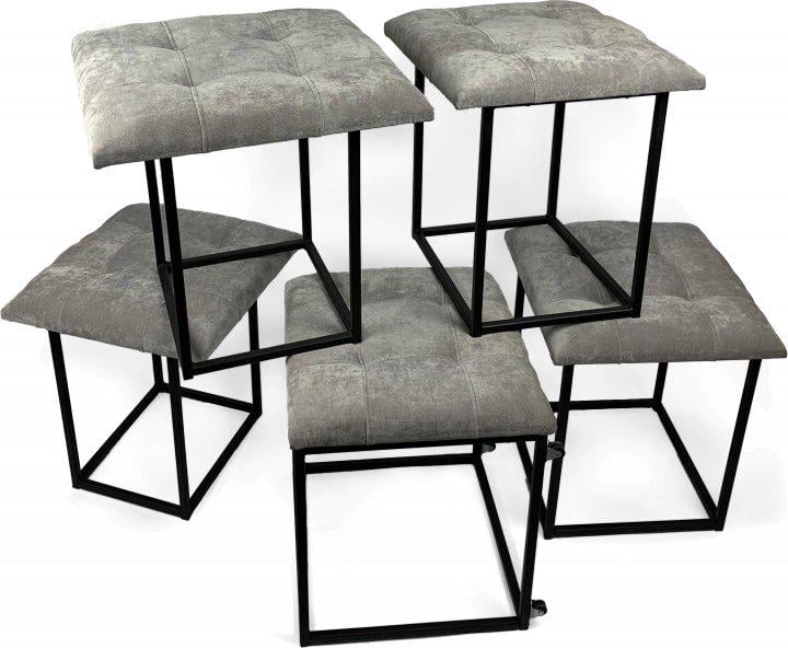 Пуф трансформер Luxury KADIS 5в1 Светло серый (9356729) - фото 7 Пуф трансформер Luxury KADIS 5в1 Светло серый (9356729) - фото 7