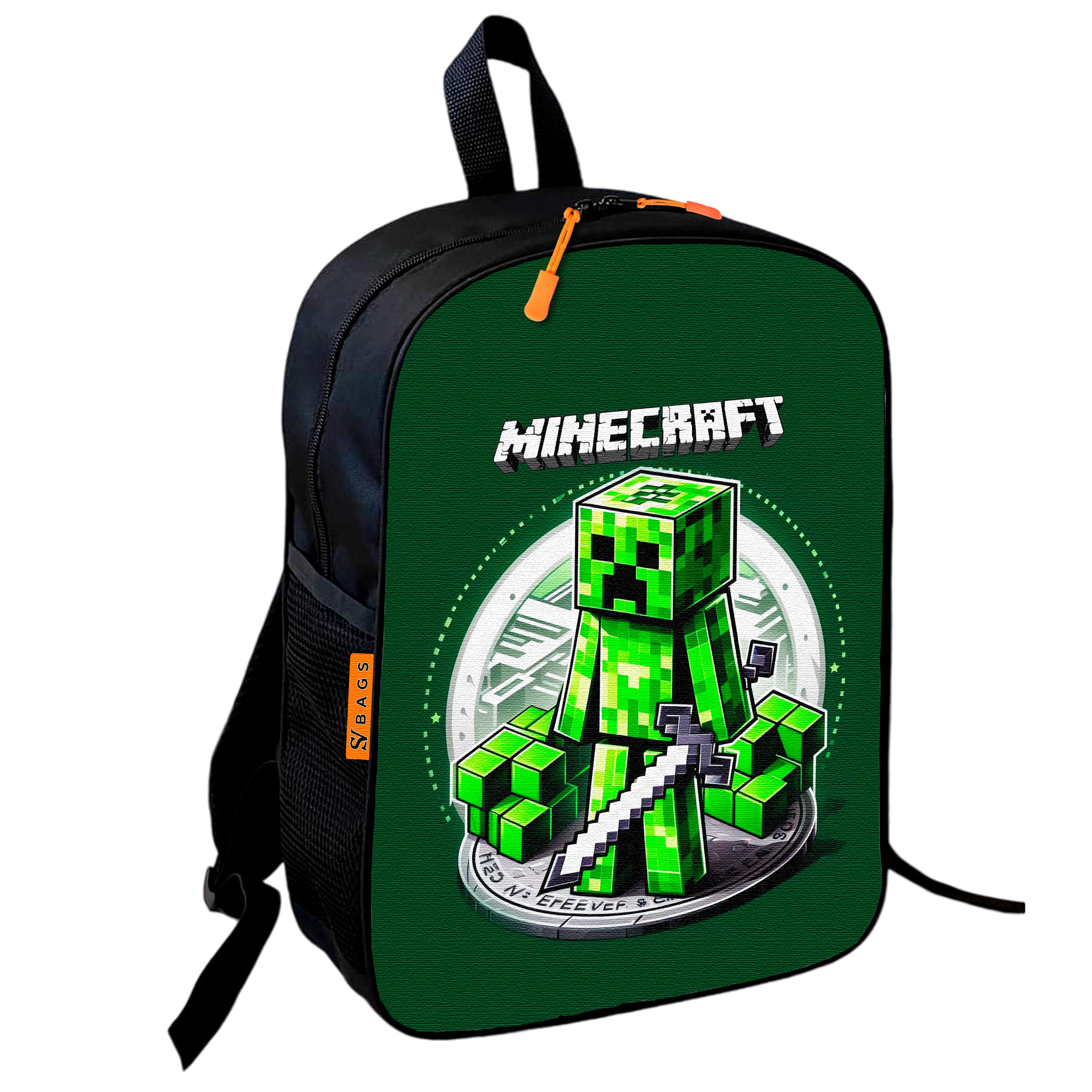 Школьный рюкзак детский Minecraft для мальчика 36х27 см (0496)