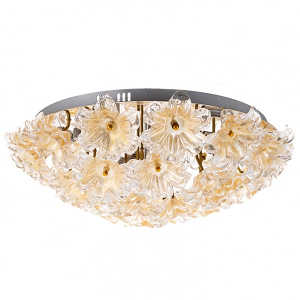 Люстра пристельова Flora з квітковим декором 12 ламп (RL017)