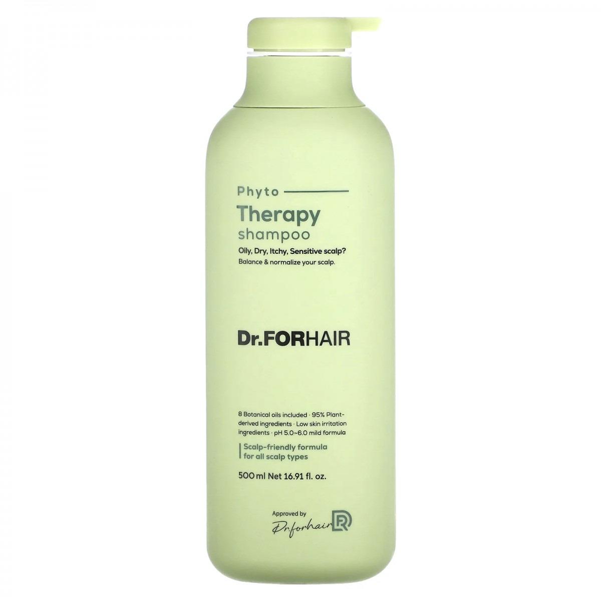 Шампунь фитотерапевтический для чувствительной кожи головы Dr.FORHAIR Phyto Therapy Shampoo 500 мл (10696975)