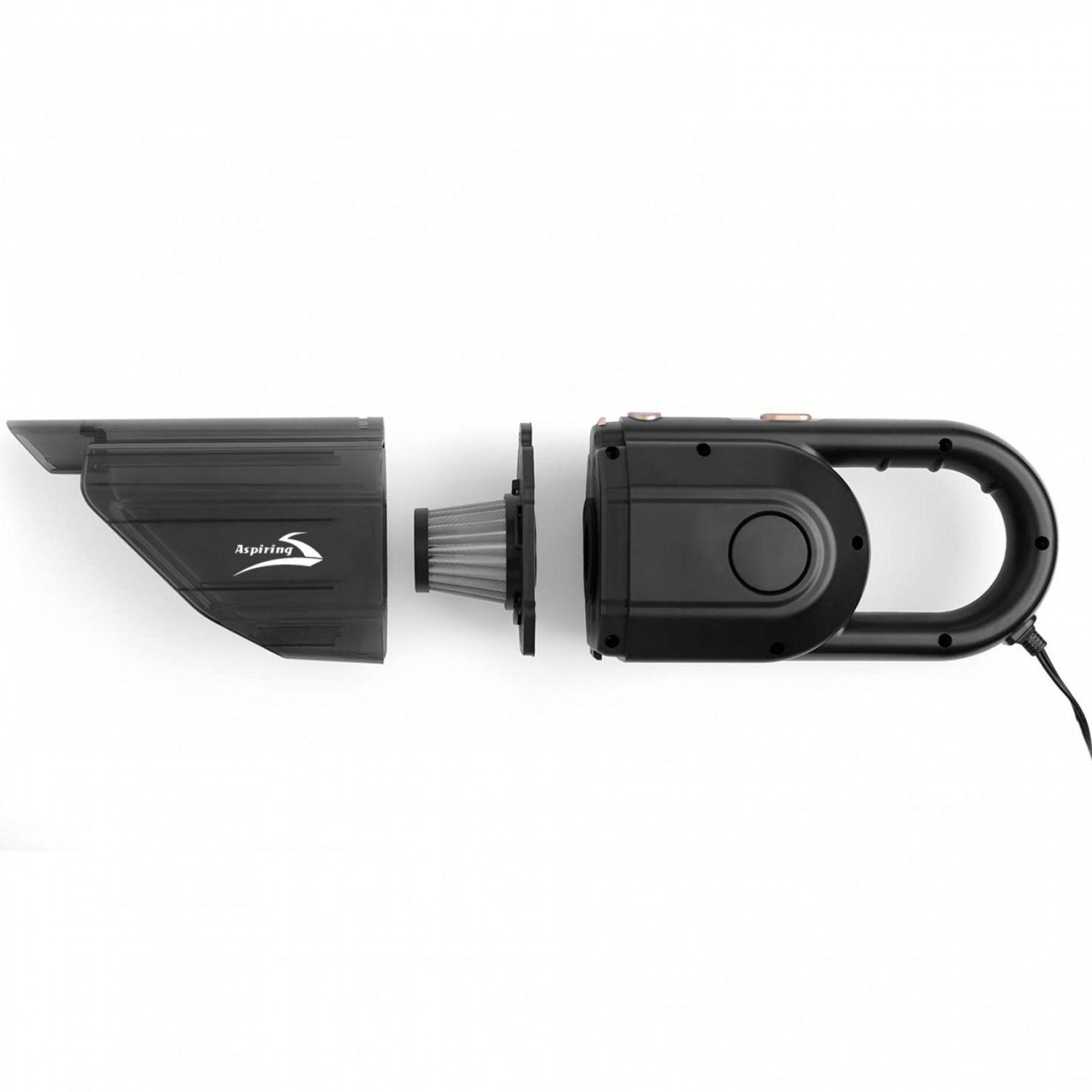 Пылесос автомобильный портативный Aspiring Dust 3 7000Pa 120 Вт Black (DT.7000) - фото 2 Пылесос автомобильный портативный Aspiring Dust 3 7000Pa 120 Вт Black (DT.7000) - фото 2