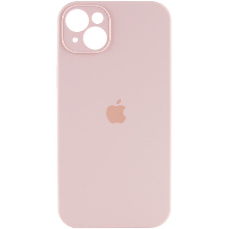 Протиударний чохол Silicone Case Full Camera Protective (AA) для Apple iPhone 13 (6.1") Рожевий / Pink Sand