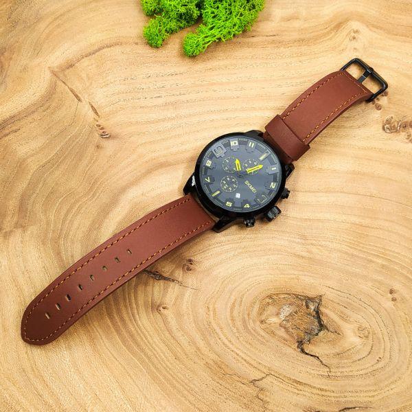 Часы мужские с влагозащитой Skmei 1309 Yellow - фото 3 Часы мужские с влагозащитой Skmei 1309 Yellow - фото 3